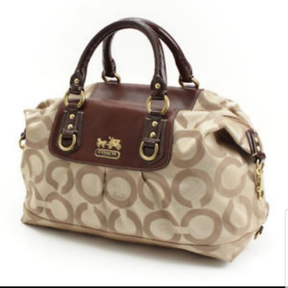 Coach - Madison Sabrina Op Art Signature Satchel